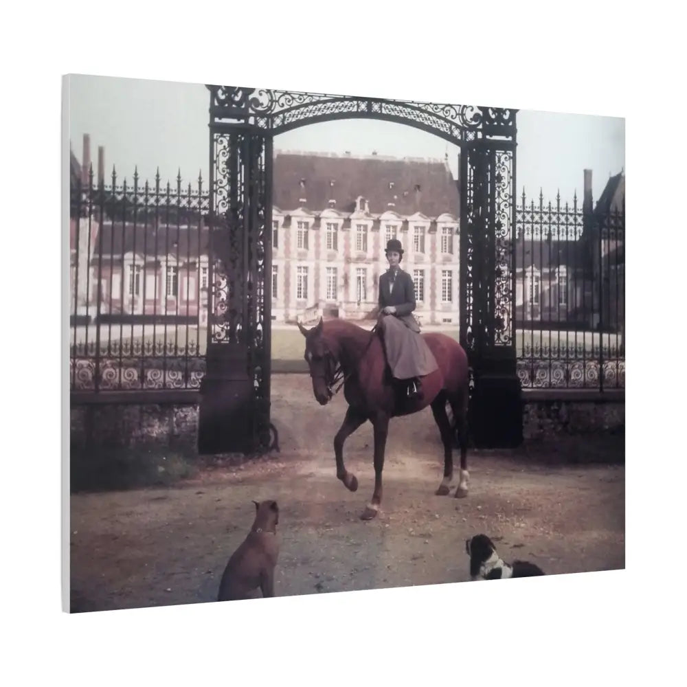 Vintage Equestrian Canvas Art Print - 1.25’’ Stretched - Canvas