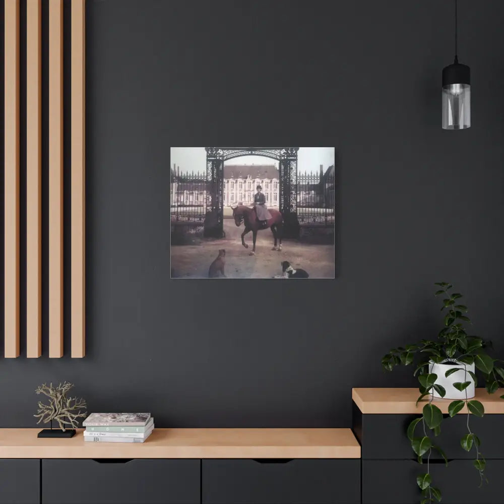 Vintage Equestrian Canvas Art Print - 1.25’’ Stretched - Canvas