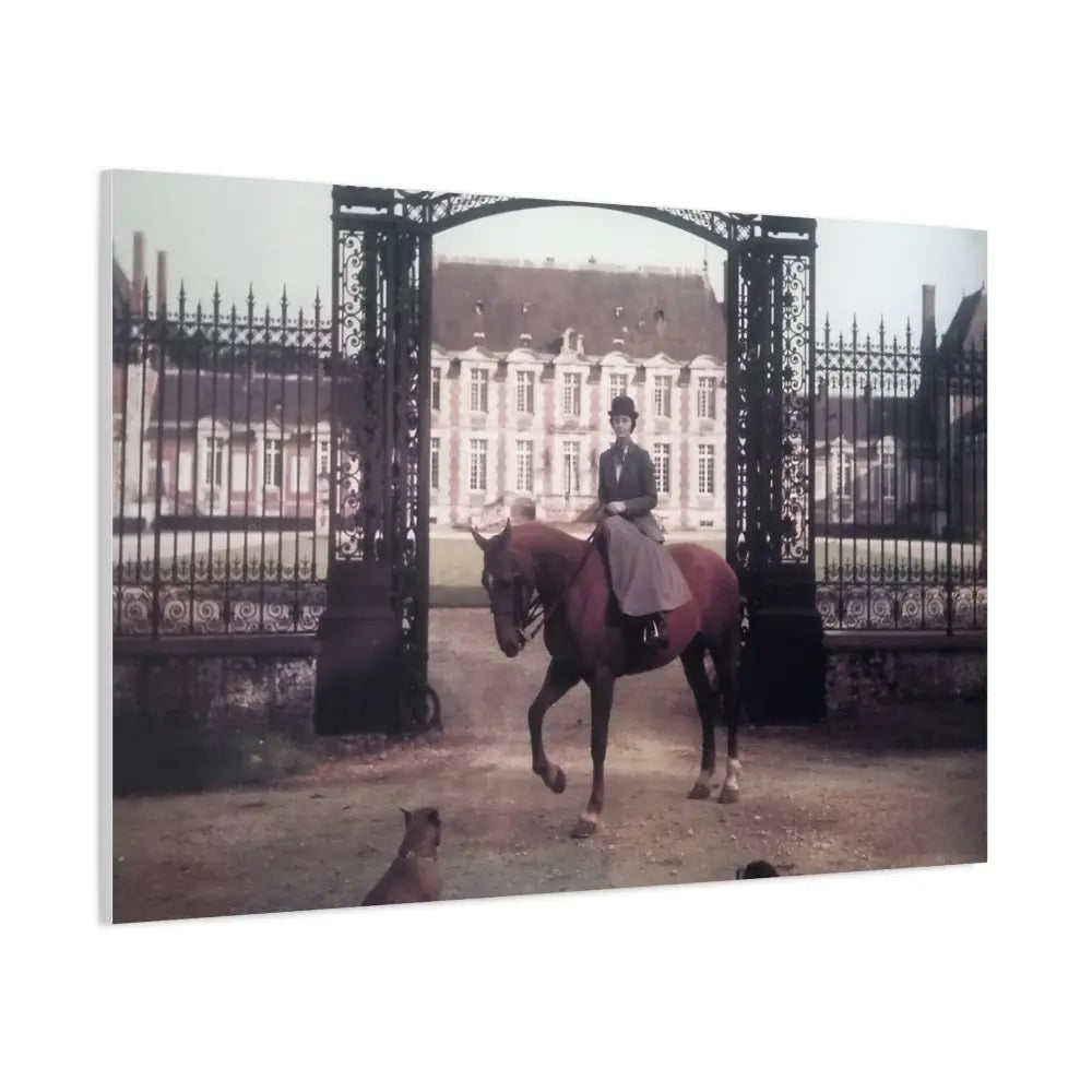Vintage Equestrian Canvas Art Print - 1.25’’ Stretched - Canvas