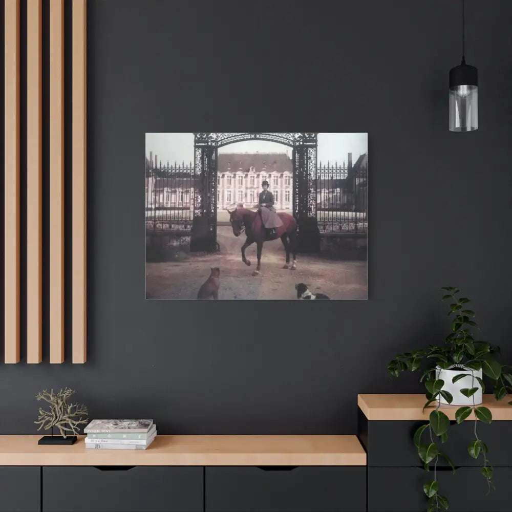 Vintage Equestrian Canvas Art Print - 1.25’’ Stretched - Canvas