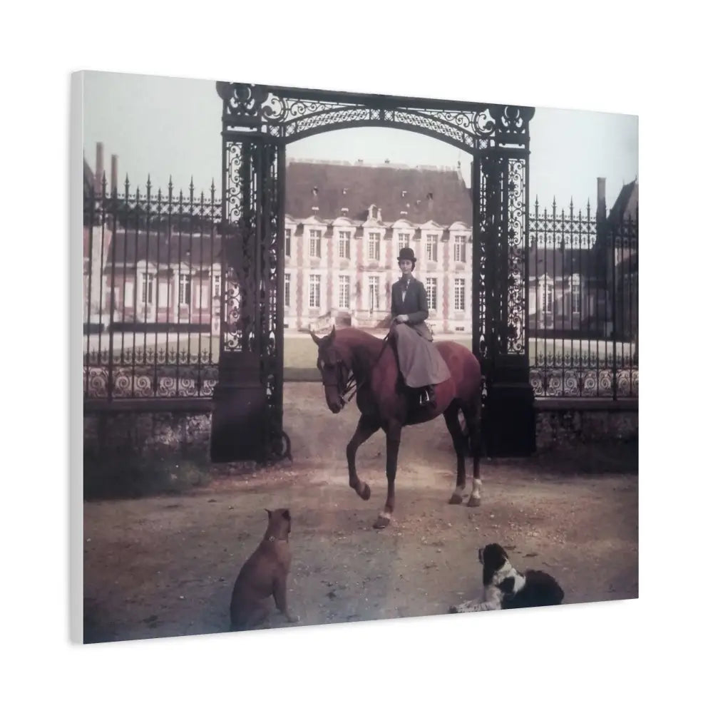 Vintage Equestrian Canvas Art Print - 1.25’’ Stretched - Canvas