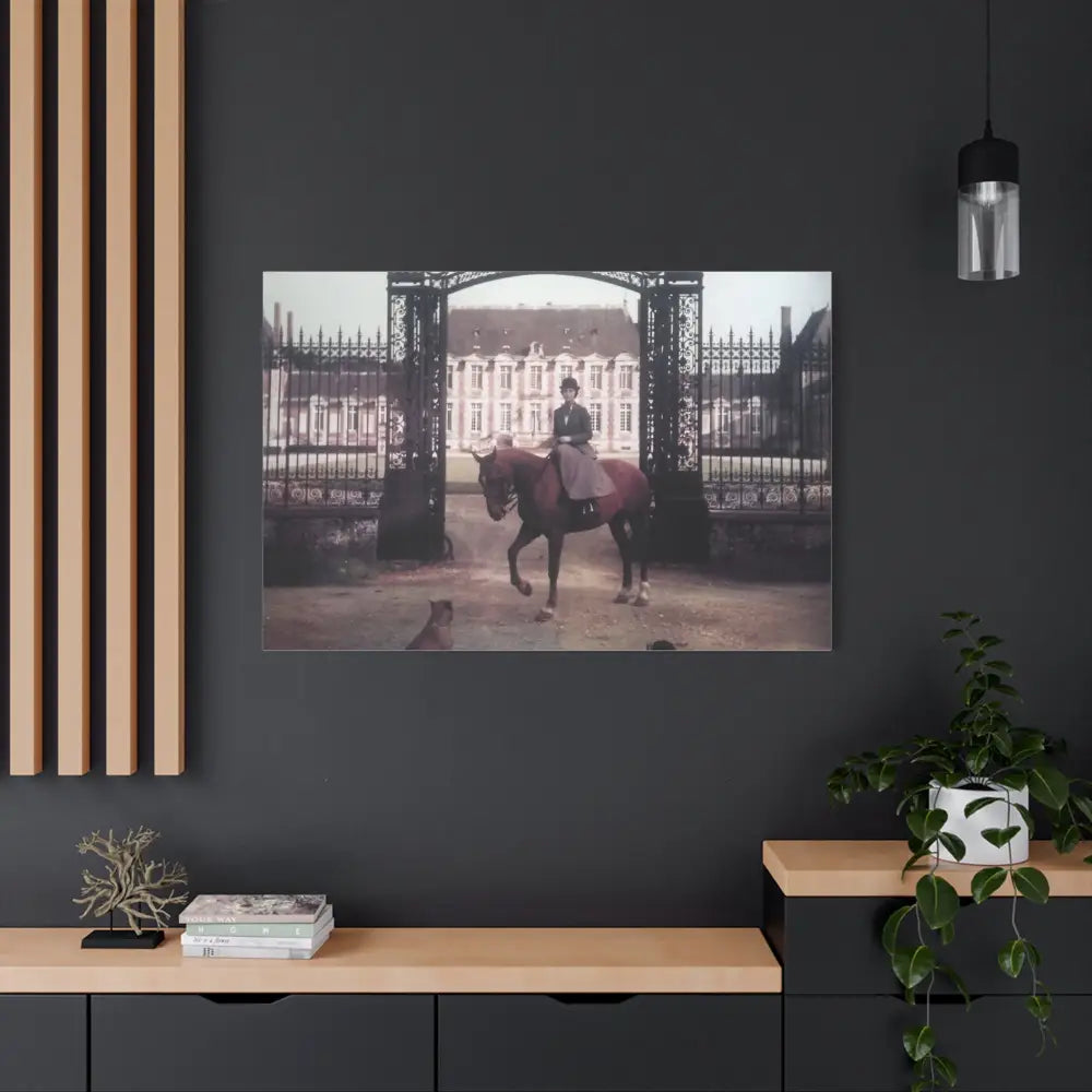 Vintage Equestrian Canvas Art Print - 1.25’’ Stretched - Canvas