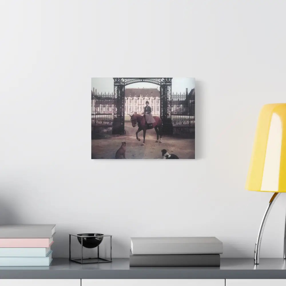 Vintage Equestrian Canvas Art Print - 1.25’’ Stretched - Canvas