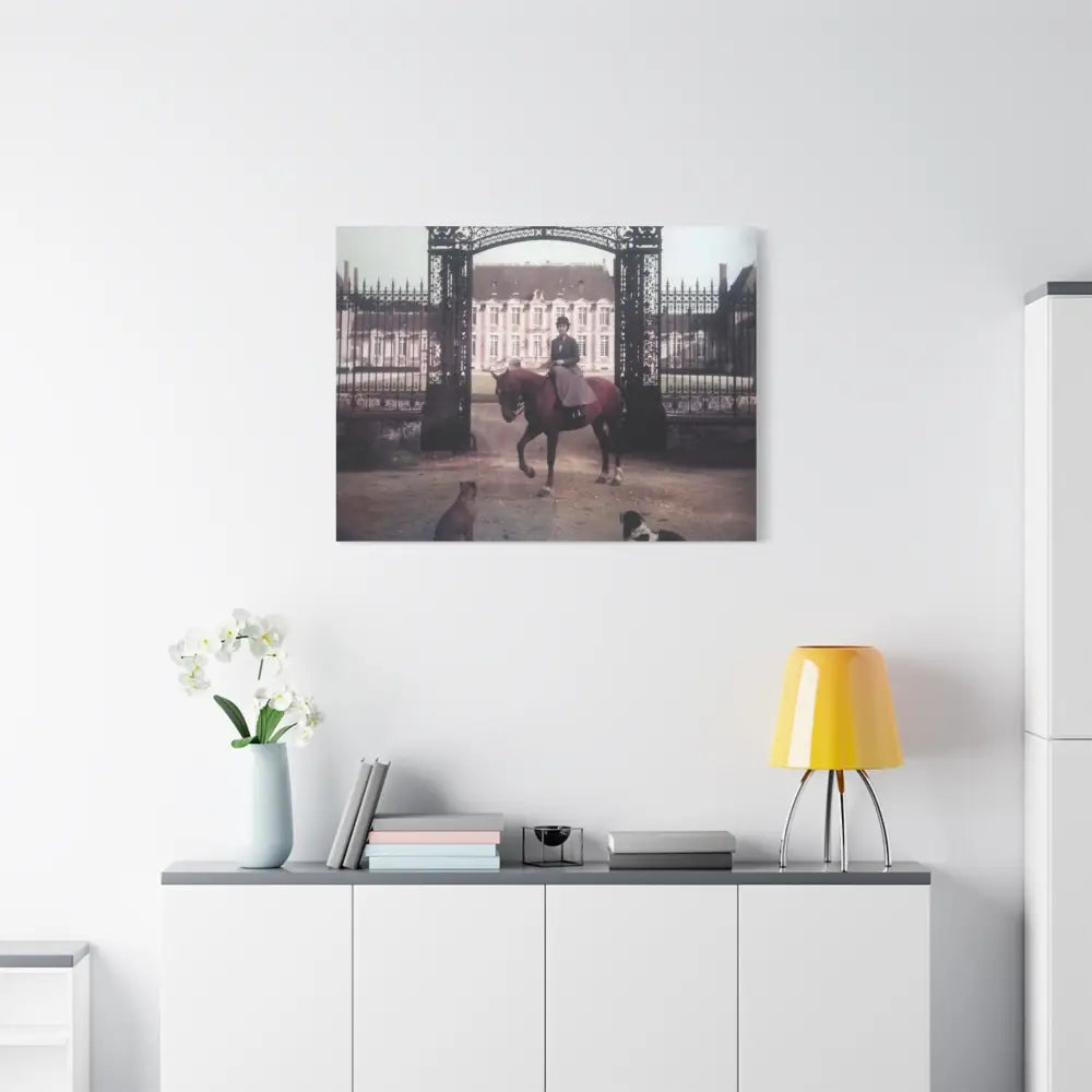 Vintage Equestrian Canvas Art Print - 1.25’’ Stretched - Canvas
