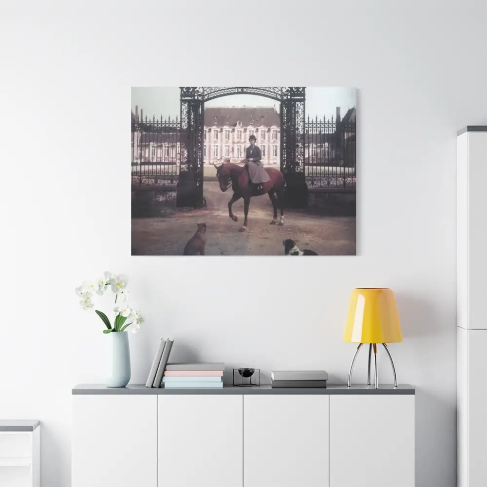 Vintage Equestrian Canvas Art Print - 1.25’’ Stretched - Canvas