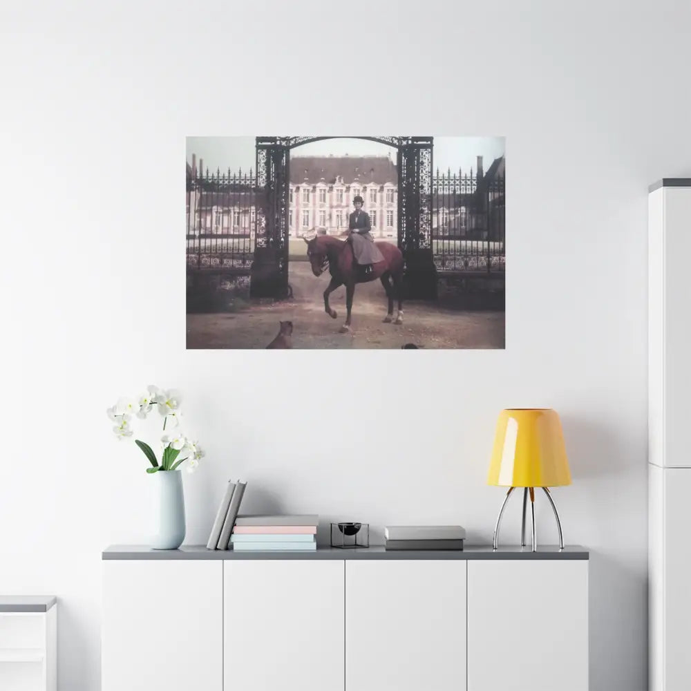 Vintage Equestrian Canvas Art Print - 1.25’’ Stretched - Canvas