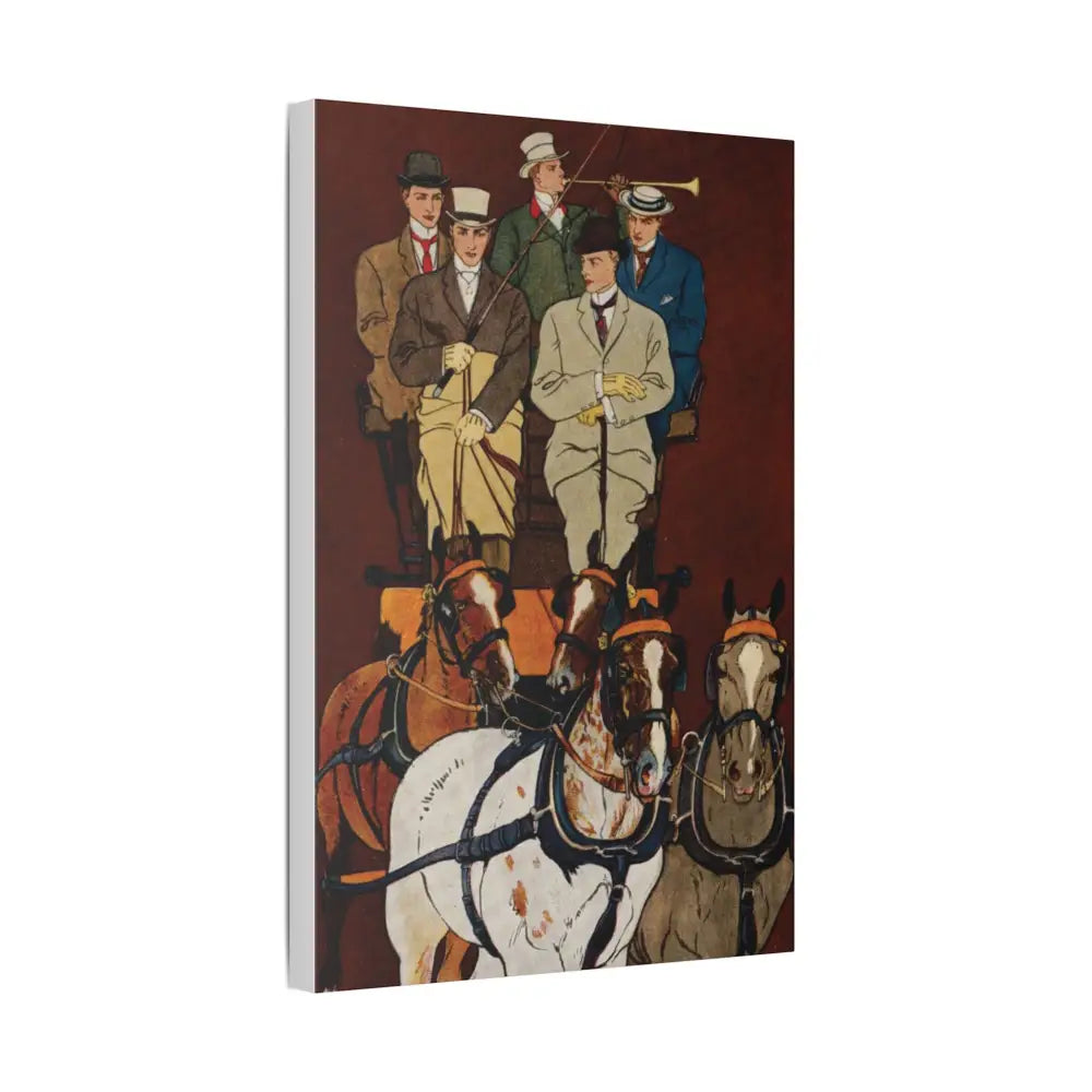 Vintage Equestrian Canvas Print - Classic Art for Horse Lovers - Canvas