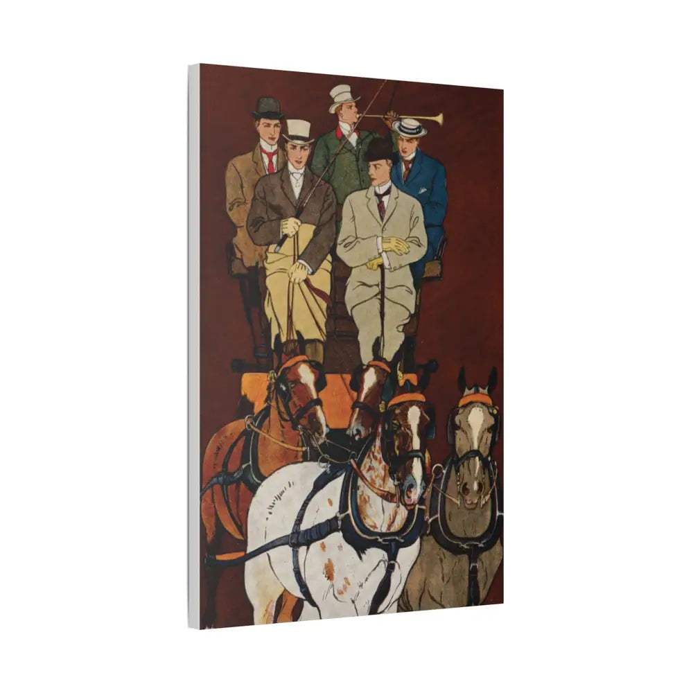 Vintage Equestrian Canvas Print - Classic Art for Horse Lovers - Canvas