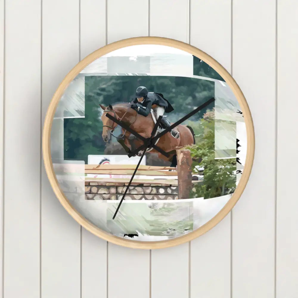 Wall Clock - Derby Horse Perfect Style - Home Decor