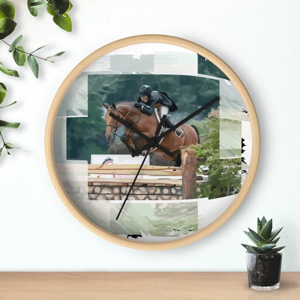 Wall Clock - Derby Horse Perfect Style - Home Decor