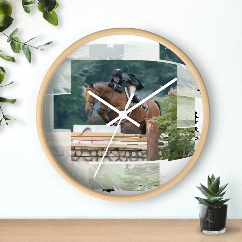 Wall Clock - Derby Horse Perfect Style - Home Decor